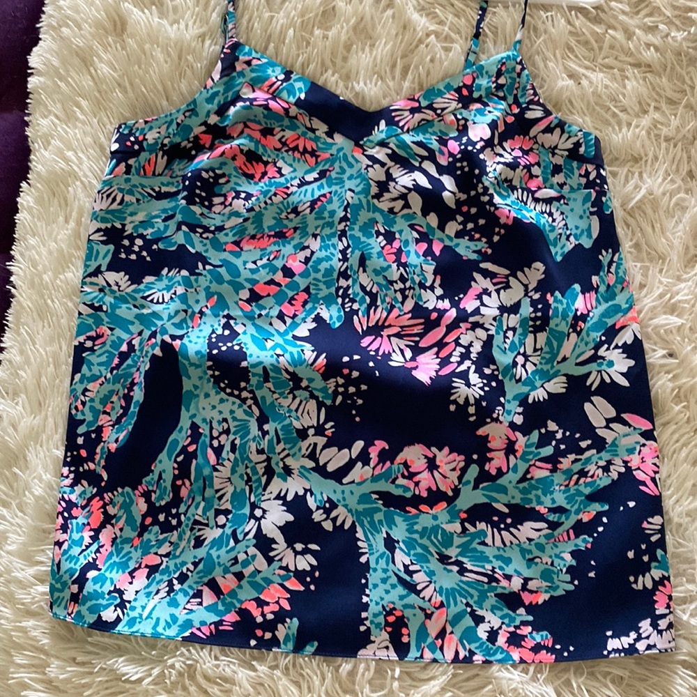 Lily Pulitzer Silk tank top, size XS. Excellent condition.